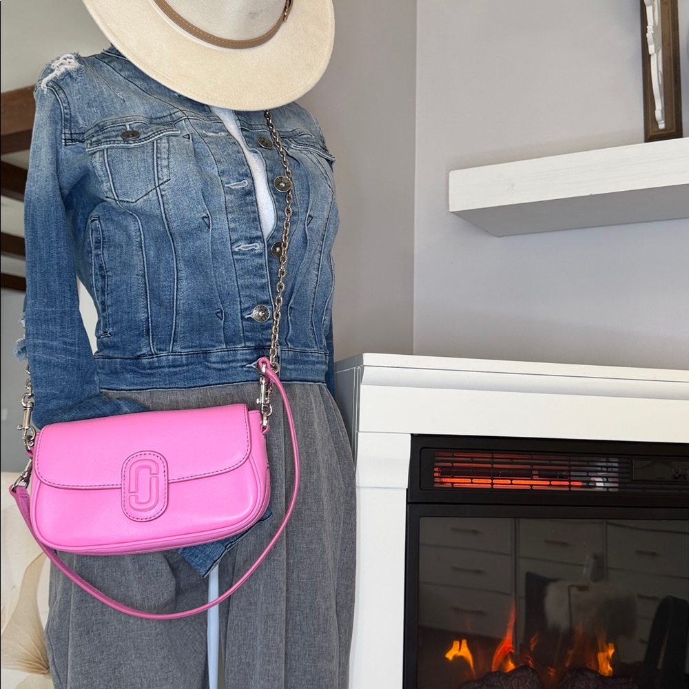 MarcJacobs NWOT  Clove Crossbody /shoulder bag bubblegum pinks/dust bag - Picture 4 of 10